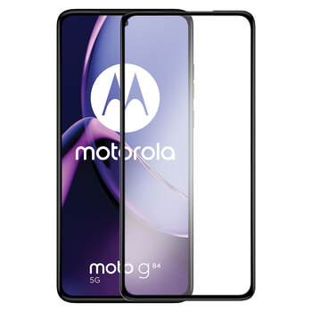 Picasee 3D ochranné tvrdené sklo s rámčekom pre Motorola Moto G84 5G - čierné