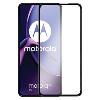 3D ochranné tvrdené sklo s rámčekom pre Motorola Moto G84 5G - čierné