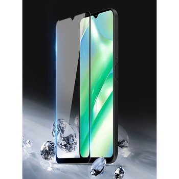 Picasee 3D ochranné tvrdené sklo s rámčekom pre Realme C33 (2023) - čierné