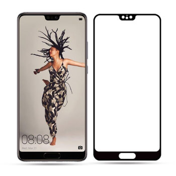 3x Picasee 3D zahnuté ochranné sklo pre Huawei P20 Pro - čierne - 2+1 zdarma