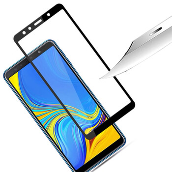 3x Picasee 3D ochranné tvrdené sklo s rámčekom pre Samsung Galaxy A9 2018 A920F - čierné - 2+1 zdarma