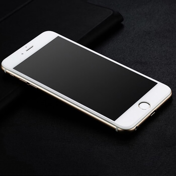 Picasee 3D ochranné tvrdené sklo pre Apple iPhone 6/6S - biele
