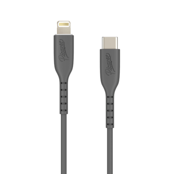 Picasee USB Kabel Lightning - USB C - Čierna