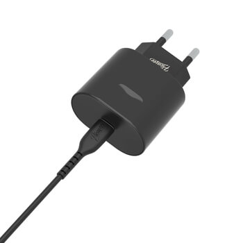 Picasee USB-C PD sieťová nabíjačka s rýchlo-nabíjaním 20W - Čierna