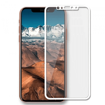 3D ochranné tvrdené sklo pre Apple iPhone X/XS - biele