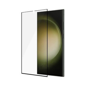 3x Picasee 3D ochranné tvrdené sklo s rámčekom pre Samsung Galaxy S24 Ultra S928B 5G - čierné - 2+1 zdarma