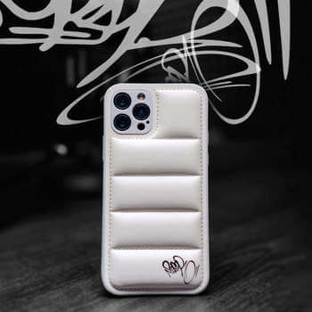 Picasee Puffer case pro Apple iPhone 16 Pro Max - Separ Puffer - Biela
