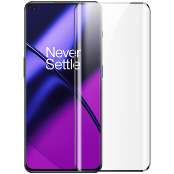 Picasee 3D ochranné tvrdené sklo s rámčekom pre OnePlus 11 5G - čierné