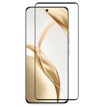 3x 3D zahnuté ochranné sklo pre Honor 200 Pro 5G - čierne