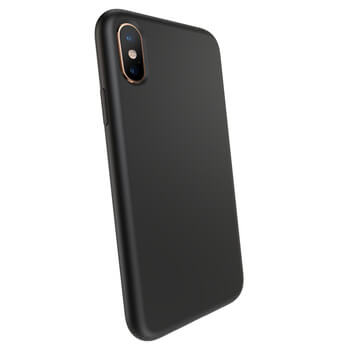 Obal pre Apple iPhone X/XS - Vlastné gravírovanie - Čierna