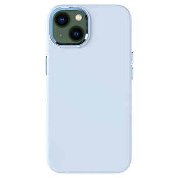 Picasee Premium case s MagSafe pro Apple iPhone 13 - Vlastné gravírovanie - Modrá
