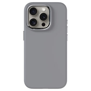 Picasee Premium case s MagSafe pro Apple iPhone 15 Pro - Vlastné gravírovanie - Šedá