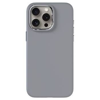 Picasee Premium case s MagSafe pro Apple iPhone 15 Pro Max - Vlastné gravírovanie - Šedá