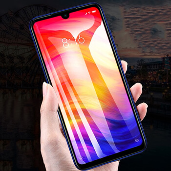 Picasee 3D ochranné tvrdené sklo s rámčekom pre Xiaomi Redmi Note 7 - čierné