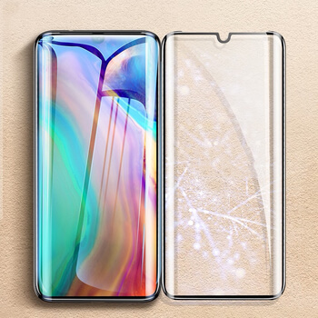 Picasee 3D zahnuté ochranné sklo pre Huawei P30 Pro - čierne