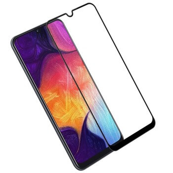 Picasee 3D ochranné tvrdené sklo s rámčekom pre Samsung Galaxy A40 A405F - čierné