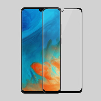 3x Picasee 3D ochranné tvrdené sklo s rámčekom pre Huawei P30 Lite - čierné - 2+1 zdarma