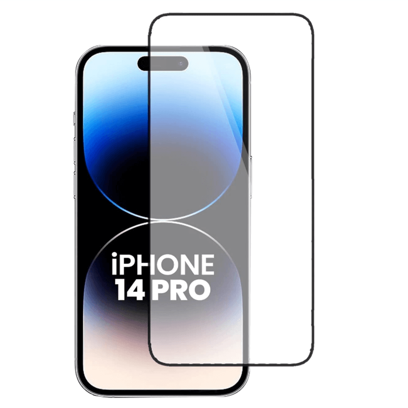 Picasee 3D ochranné tvrdené sklo s rámčekom pre Apple iPhone 14 Pro - čierné