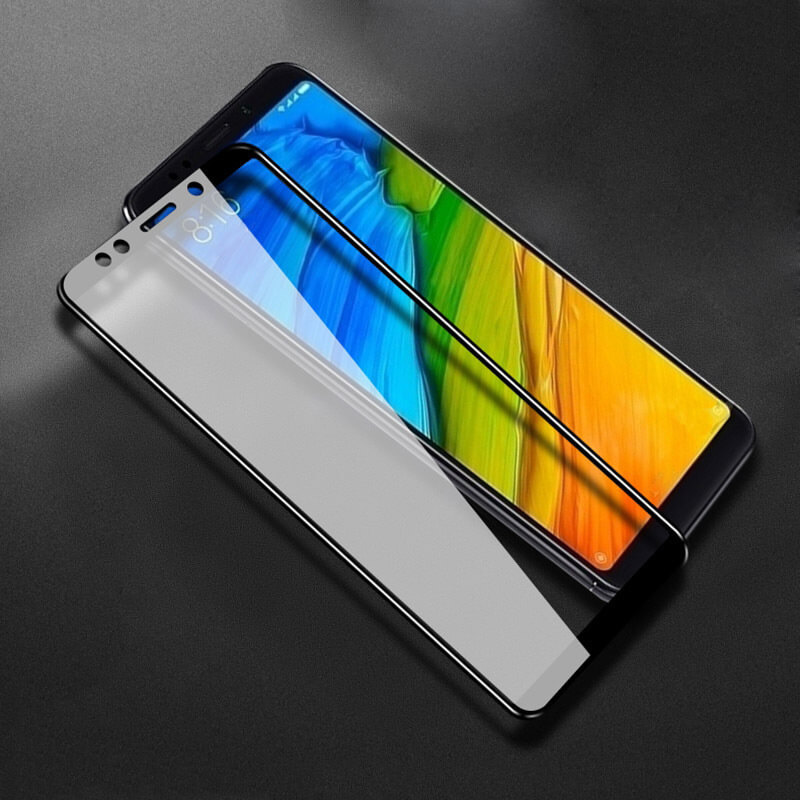 3x Picasee 3D ochranné tvrdené sklo s rámčekom pre Xiaomi Redmi Note 5 Global - čierné - 2+1 zdarma