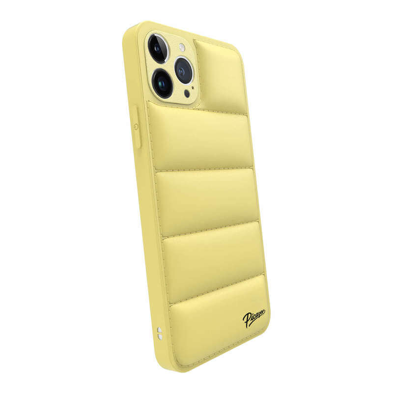 Picasee Puffer case pro Apple iPhone 13 Pro - Picasee Puffer - Žltá