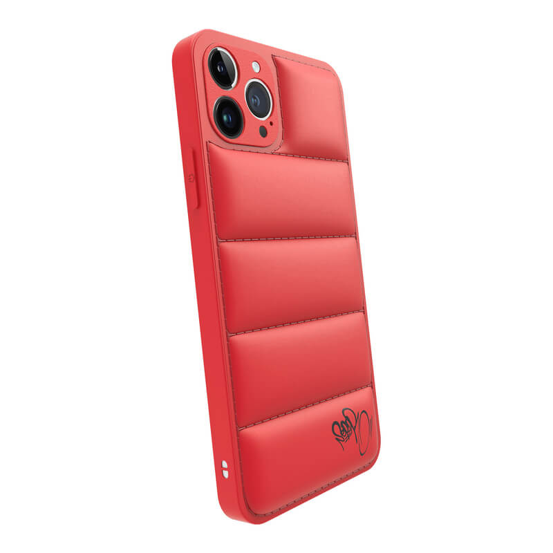 Picasee Puffer case pro Apple iPhone X/XS - Separ Puffer - Červená