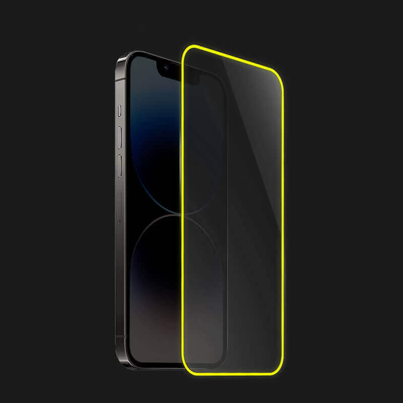 3x Picasee Ochranné tvrdené sklo so svietiacim rámčekom pre Samsung Galaxy A41 A415F - Žltá