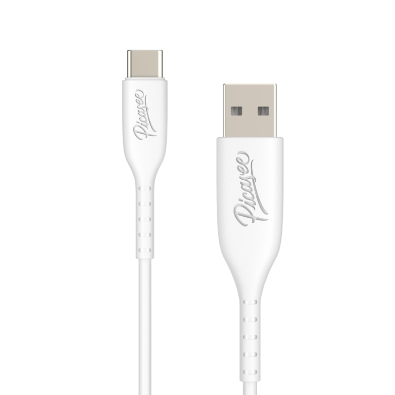 Picasee USB Kabel USB C - USB 2.0 - Biela