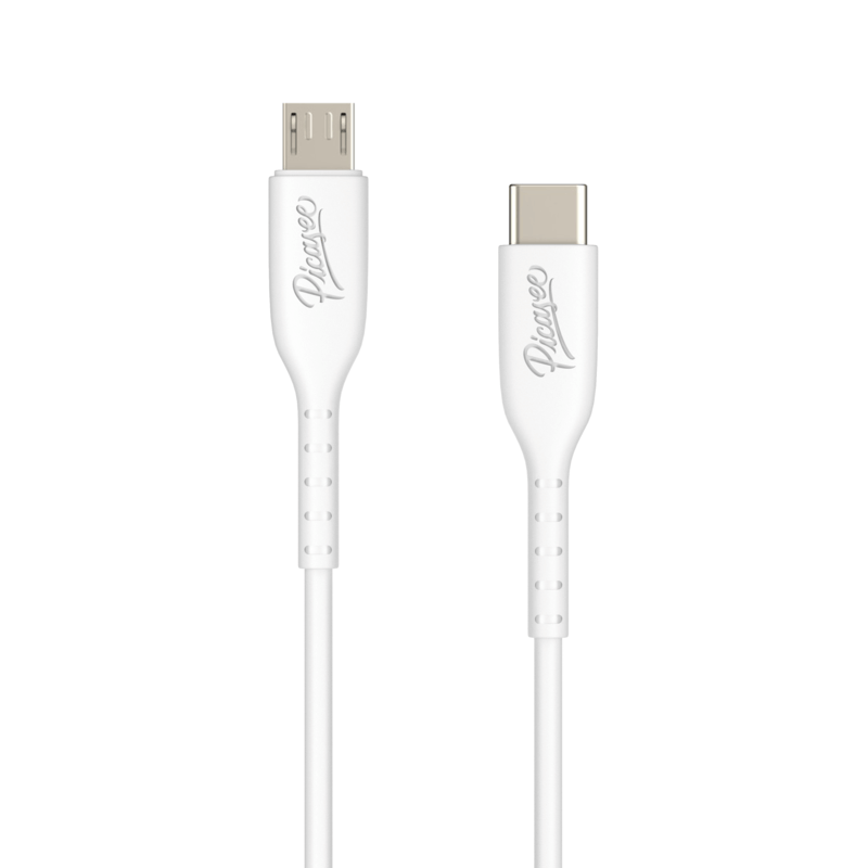E-shop USB Kabel Micro USB - USB C - Biela