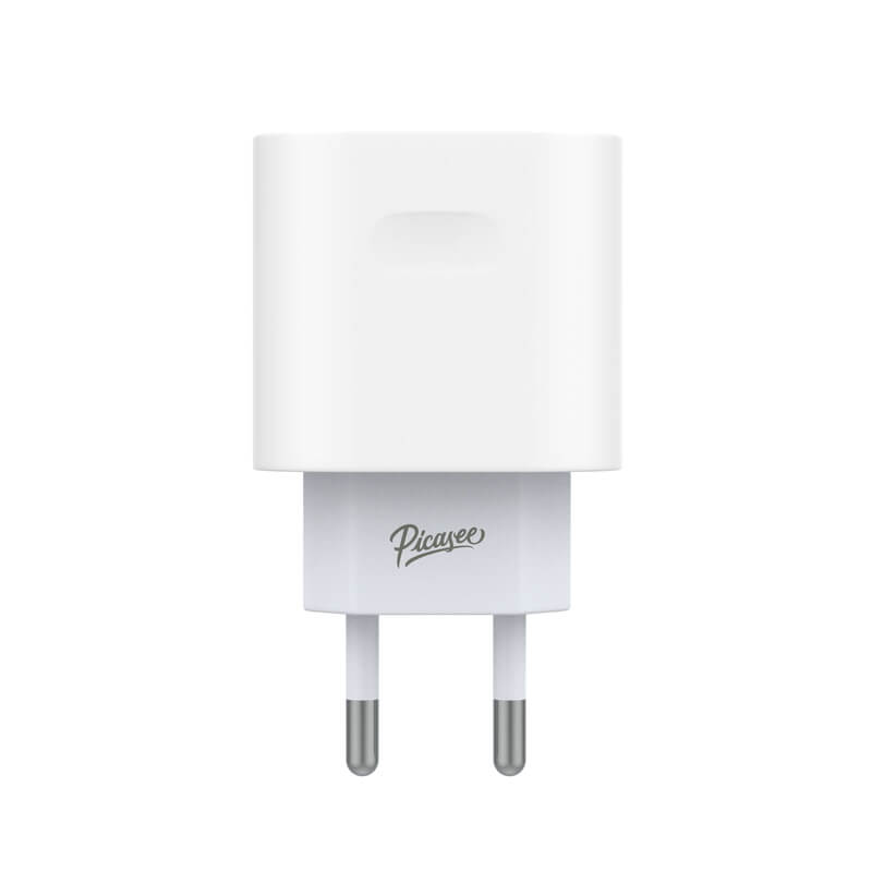Picasee USB-C PD sieťová nabíjačka s rýchlo-nabíjaním 20W - Biela