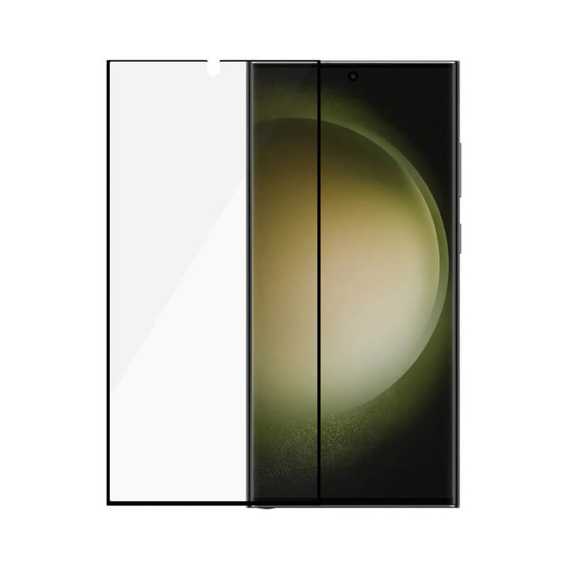 3x Picasee 3D ochranné tvrdené sklo s rámčekom pre Samsung Galaxy S24 Ultra S928B 5G - čierné - 2+1 zdarma