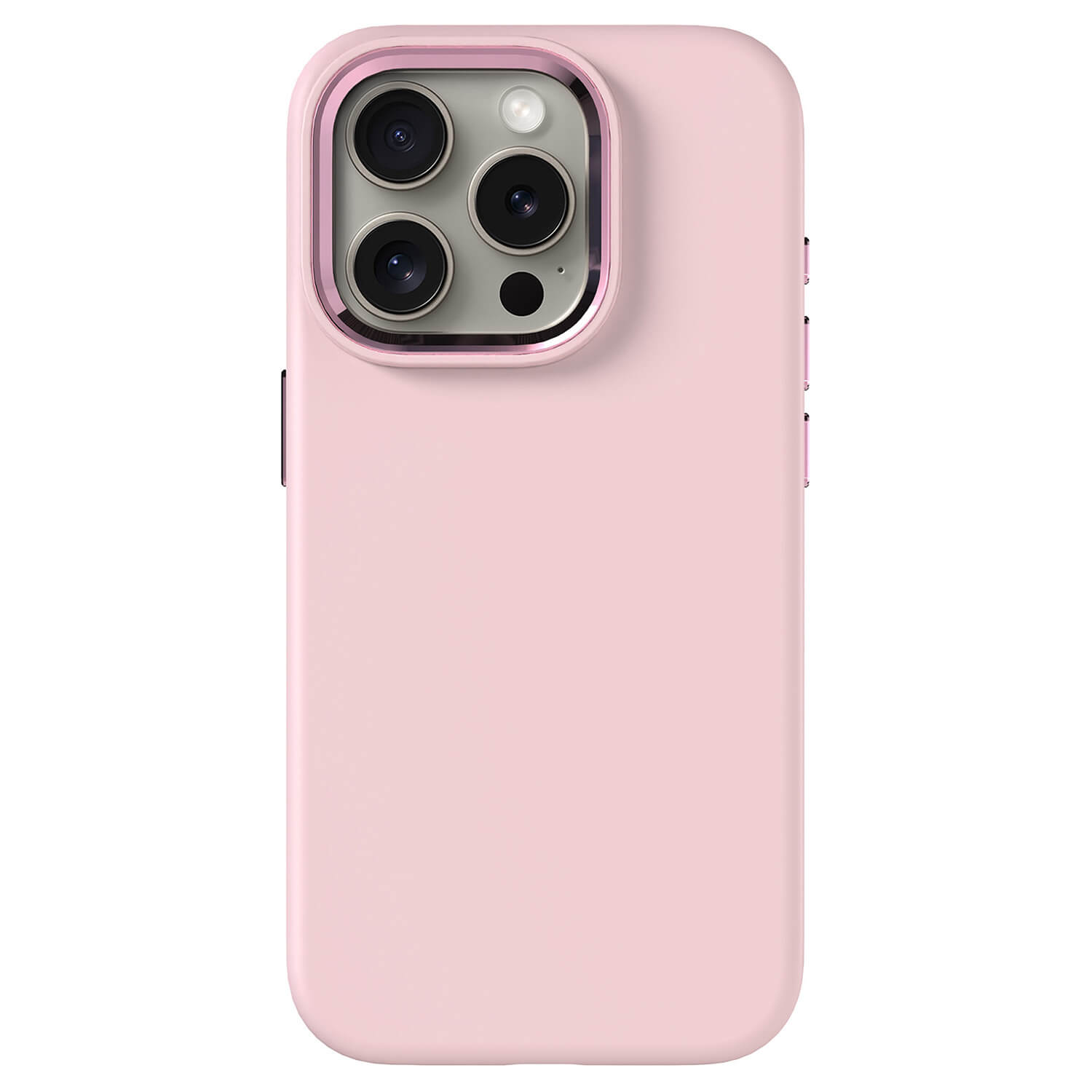 Picasee Premium case s MagSafe pro Apple iPhone 15 Pro - Vlastné gravírovanie - Ružová