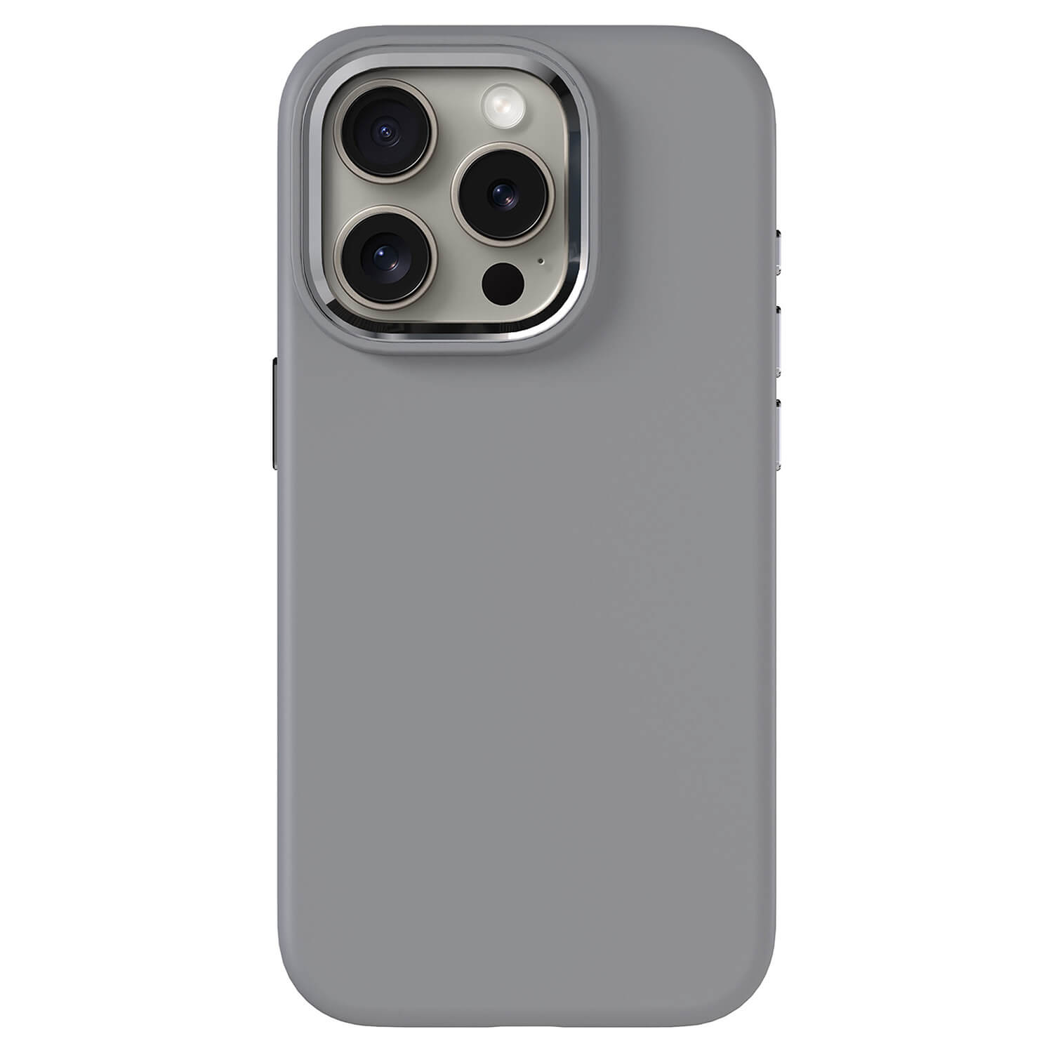 Picasee Premium case s MagSafe pro Apple iPhone 15 Pro - Vlastné gravírovanie - Šedá