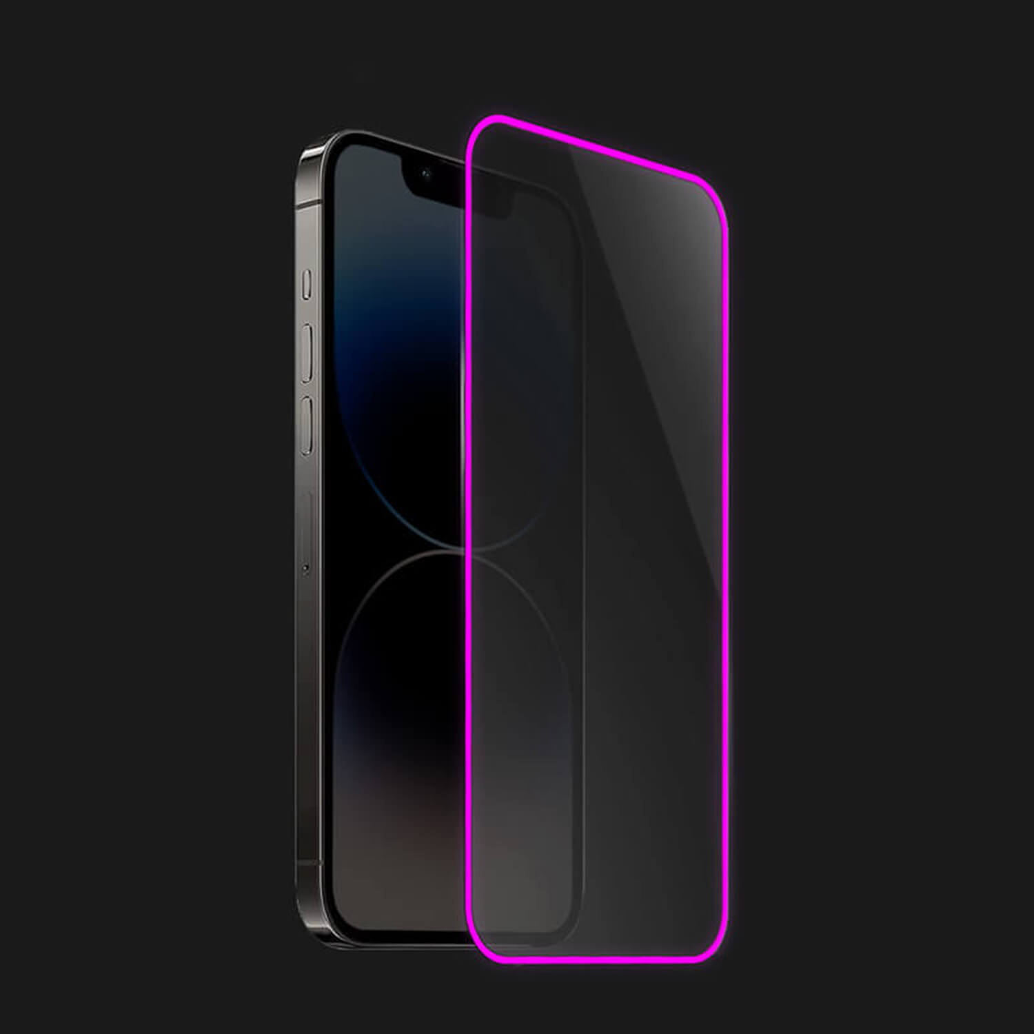 3x Picasee Ochranné tvrdené sklo so svietiacim rámčekom pre Apple iPhone 16 Plus - Ružová